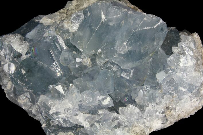 Sky Blue Celestine (Celestite) Crystal Cluster - Madagascar #139434